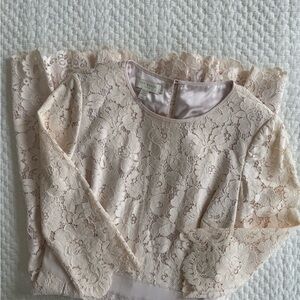 Ted Baker London Lace Dress in Soft Cream